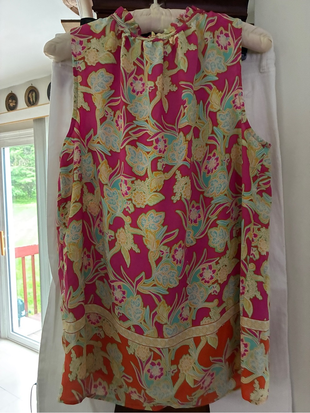 Rose & Olive Pink, Aqua and Yellow Paisley Sundress